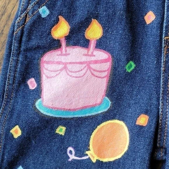 Levi's Jean Overall Paw Patrol Fabric Paint Denim Custom Toddler sz.2-5T Unisex - Picture 3 of 16